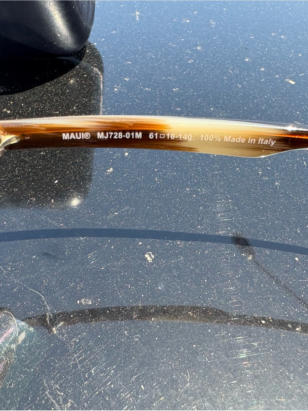 Maui Jim Castles Polarized Aviator Sunglasses H728-01M - Picture 7 of 15